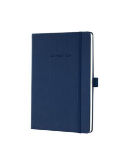 Sigel Notitieboek Conceptum Pure A5 donkerblauw gelinieerd        hardcover. Genummerde pagina's, inhoudsopgave, sluiting