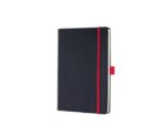 Sigel Notitieboek Conceptum RED Edition A5 zwart gelinieerd       hardcover. Genummerde pagina's, inhoudsopgave, sluiting