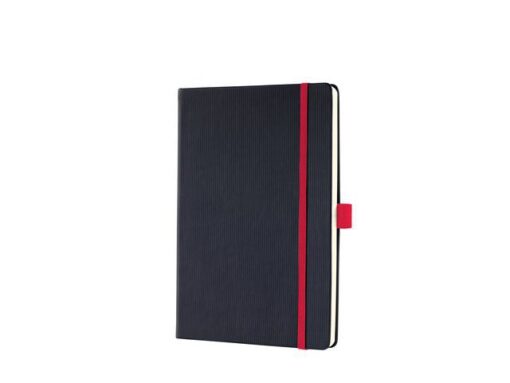 Sigel Notitieboek Conceptum RED Edition A5 zwart gelinieerd       hardcover. Genummerde pagina's, inhoudsopgave, sluiting