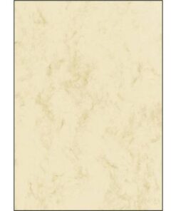 Designpapier Sigel A4 200grs pak a 25 vel marmer beige