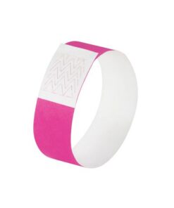 Evenementenbandjes Sigel super soft, 255x25mm 120 stuks     neon roze