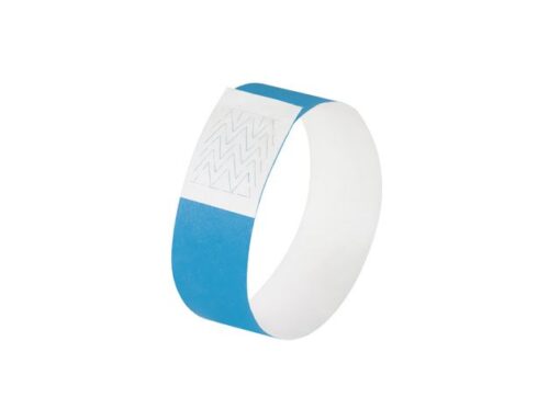 Evenementenbandjes Sigel super soft, 255x25mm 120 stuks     neon blauw
