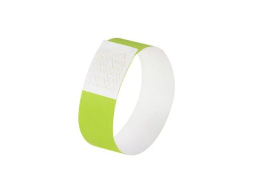 Evenementenbandjes Sigel super soft, 255x25mm 120 stuks     neon groen