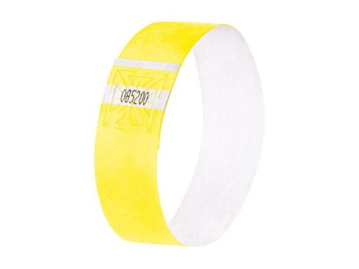 Evenementenbandjes Sigel super soft, 255x25mm 120 stuks     fluorescerend geel
