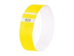Evenementenbandjes Sigel super soft, 255x25mm 520 stuks     neon geel