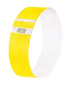 Evenementenbandjes Sigel super soft, 255x25mm 520 stuks     neon geel