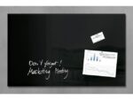 Glasmagneetbord Sigel Artverum 780x480x15mm zwart