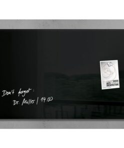 Glasmagneetbord Sigel Artverum 910x460x15mm zwart