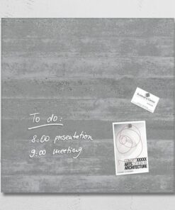 Glasmagneetbord Sigel Artverum 480x480x15mm betondesign