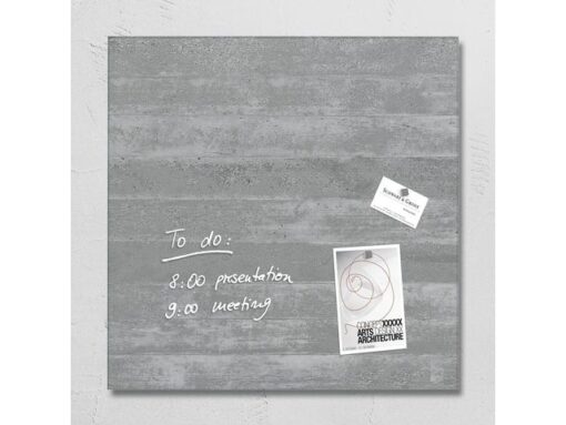 Glasmagneetbord Sigel Artverum 480x480x15mm betondesign