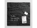 Glasmagneetbord Sigel Artverum 480x480x15mm leisteen