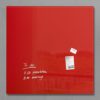 Glasmagneetbord XL Sigel - rood 1000x1000x18mm 2 magneten