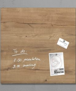 Glasmagneetbord Sigel Artverum 480x480x15mm Natural Wood
