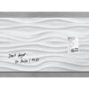 Glasmagneetbord Sigel - White Wave 910x460x15mm 3 magn
