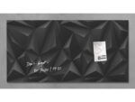 Glasmagneetbord Sigel Artverum 910x460x15mm Black Diamond