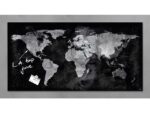 Glasmagneetbord Sigel Artverum 910x460x15mm wereldkaart