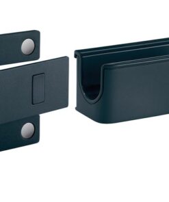 Sigel Stiftenhouder, antraciet, inclusief magnetische clip voor   bevestiging aan het glas-magneetbord, kunststof, 75x37x35