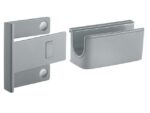 Sigel Stiftenhouder, lichtgrijs, inclusief magnetische clip voor  bevestiging aan het glas-magneetbord, kunststof, 75x37x35