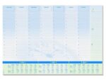Bureauonderlegger Sigel Time 59,5x41cm, 80 grams papier, 30 vel, 3-jaars kalender. Kalender 2023/24/25.