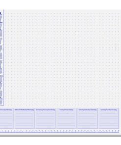 Bureauonderlegger Sigel LiLac 59,5x41cm, 80 grams papier,   30 vel, 3-jaars kalender. Kalender 2023/24/25.