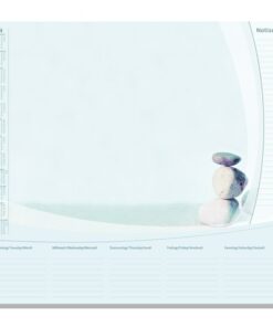Bureauonderlegger Sigel Harmonie 59,5x41cm, 80 grams        papier, 30 vel, Kalender 2023/24/25.