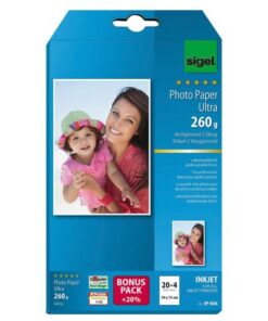 Sigel Inkjet Ultra fotopapier 260grs 24 vel eindformaat 10x15cm,