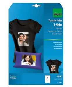 Inkjetfolie Sigel A4 Transfer blanco 6 stuks voor donkere   kleding/textiel