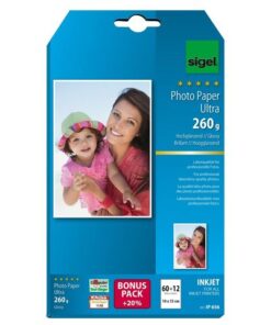 Sigel Inkjet Ultra fotopapier 260g 72 vel eindformaat 10x15cm,