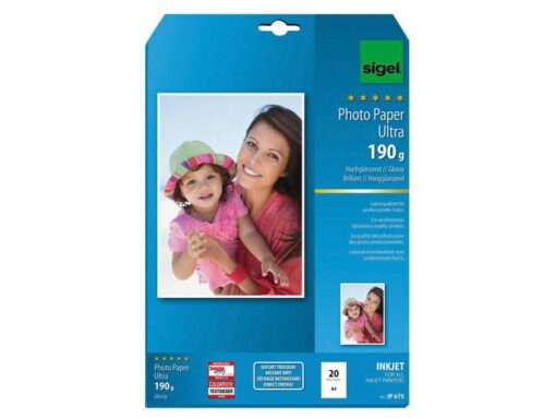 Sigel Inkjet Ultra fotopapier A4 180 gram hoogglans 20 vel