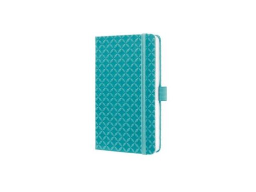 Notitieboek Sigel Jolie Flair A6 hardcover gelinieerd Aqua  groen