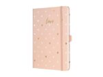 Sigel Notitieboek Jolie Beauty A5 hardcover gelinieerd roze love  174 blz 80g