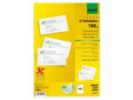 Visitekaartjes Sigel 3C 190g wit 400 stuks