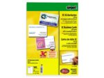 Sigel Visitekaartjes 3C 225g wit 100 stuks met afgeronde hoeken