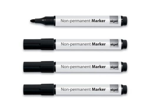 Non permanent marker Sigel - zwart