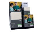 Sigel Toonbankdisplay Conceptum Flex. Zwart acryl met topper      b47xh53xd30cm