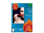 Inkjetfotopapier Sigel A4 wit hoogglans 195gr 20+20 vel     gratis