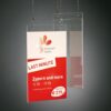 Postertas Sigel wandmodel - A4 transparant acryl