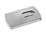 Visitekaartetui Sigel zilver "Snap" voor kaarten tot 91x57mm