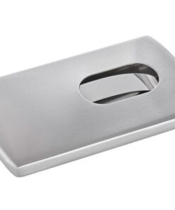Visitekaartetui Sigel zilver "Snap" voor kaarten tot 91x57mm