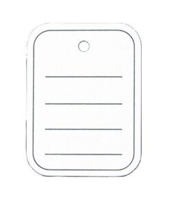 Sigel Prijskaart 40x50 mm met gat gelinieerd, doos a 500 stuks