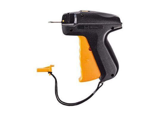 Schietpistool van kunststof - voor warenkenmerk zwart/oranje