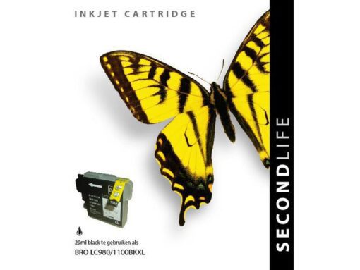 Cartridge SecondLife Brother - LC 980/1100 zwart