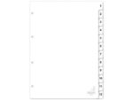 Kangaro KTC Tabblad Kangaro A4 cijfers PP 120 micron wit 4-gaats        12-delig