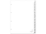 Kangaro KTC Tabblad Kangaro A4 cijfers PP 120 micron wit 4-gaats        20-delig