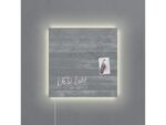 Glasmagneetbord Sigel Artverum LED light 480x480x15         betondesign