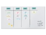 Glasmagneetbord XL Sigel mat super wit 2000x1000x18mm 2 magn