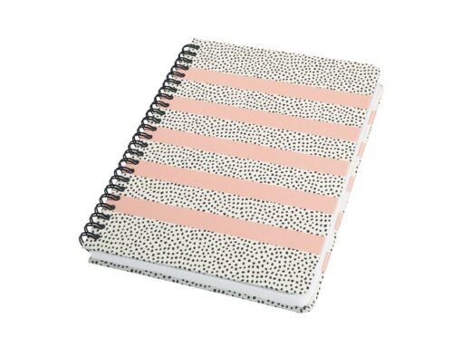 Sigel Notitieboek Jolie Inspire A5 spiraal Sweet Dots.            Punt-gelijnd. 120pagina's 100grams papier Hardcover