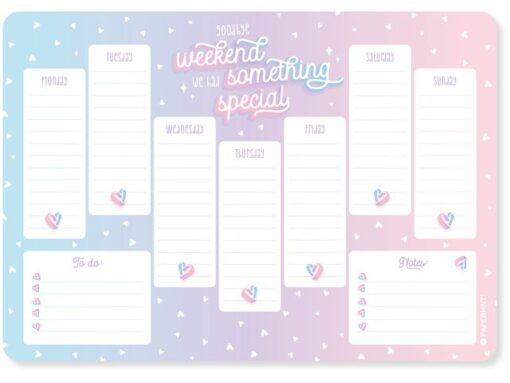 Kangaro KTC Weekplanner Purple Passion