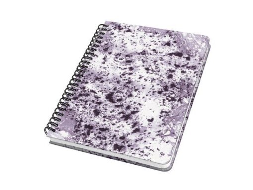 Sigel Notitieboek Jolie Inspire A5 spiraal Violet Marble.         Punt-gelijnd. 120pagina's 100grams papier. Hardcover