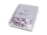 Sigel Notitieboek Jolie Inspire A5 spiraal Violet Marble.         Punt-gelijnd. 240pagina's 120grams papier. Hardcover